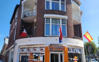 Afhaal/ bezorglocatie op drukke locatie in Den Haag